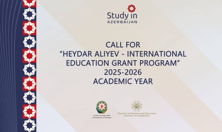 ทุนการศึกษาสาธารณรัฐอาเซอร์ไบจาน Heydar Aliyev International Education Grant Program ประจำปีการศึกษา พ.ศ. 2568 – 2569