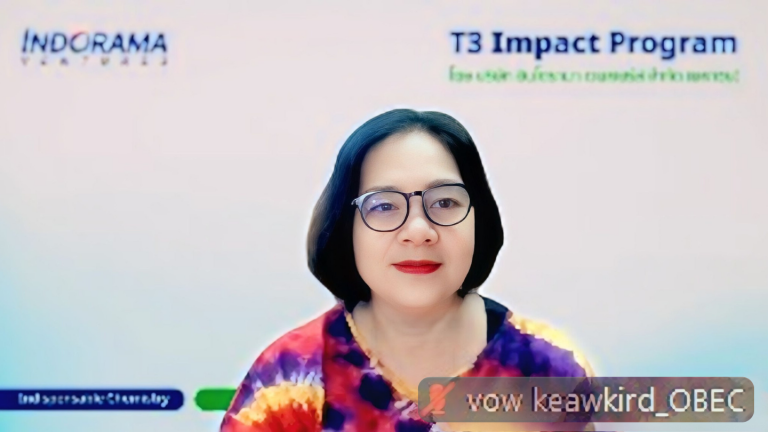 รอง ผอ.สนก. เปิดการอบรมครูออนไลน์ “T3 Impact Program” สร้างความรู้ความเข้าใจเกี่ยวกับการจัดการขยะและพลาสติก PET สำหรับครูประถม