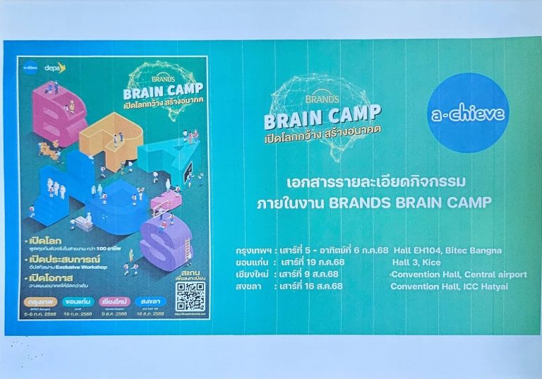 โครงการ BRAND’S BRAIN CAMP : เปิดโลกกว้าง สร้างอนาคต