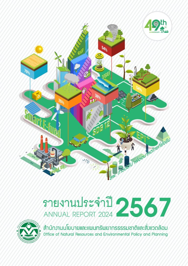 รายงานประจำปี 2567 ของสำนักงานนโยบายและแผนทรัพยากรธรรมชาติและสิ่งแวดล้อม